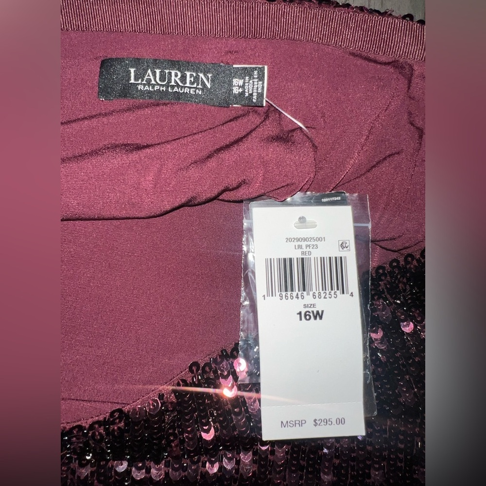 NWT Lauren Ralph Lauren Sequin Pencil Skirt 16 - Picture 6 of 9
